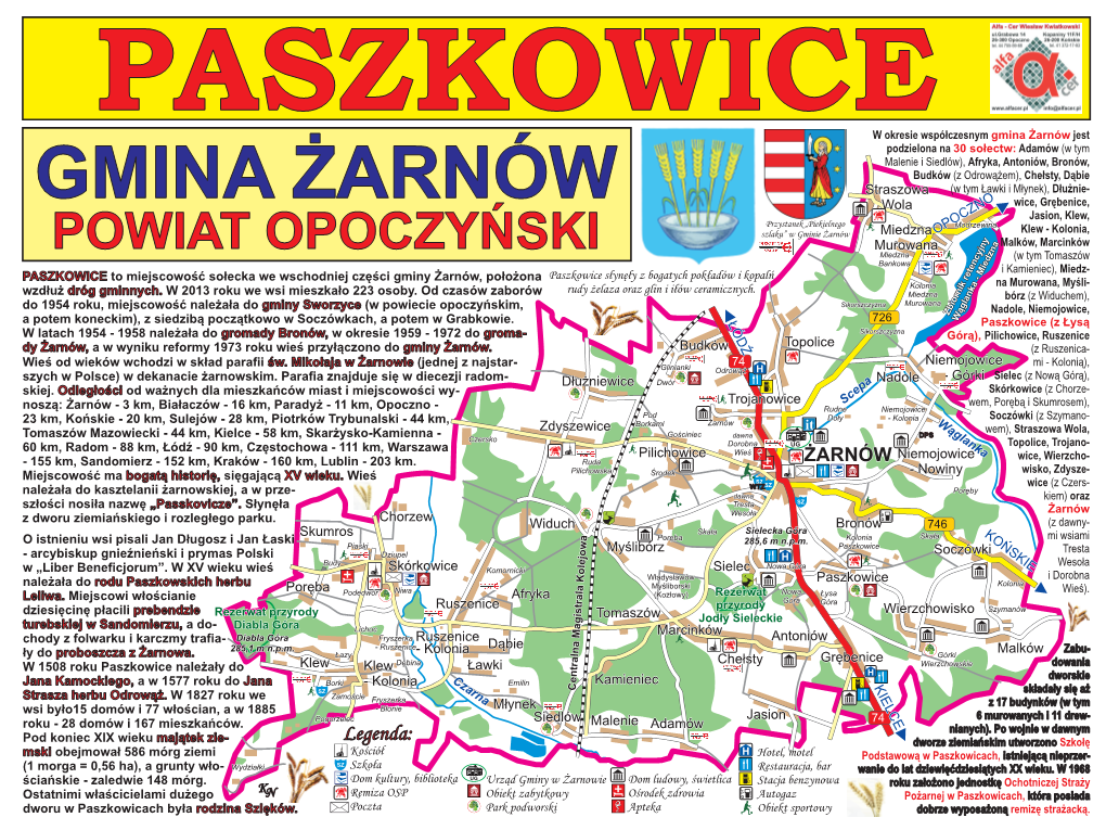 Mapa, Paszkowice