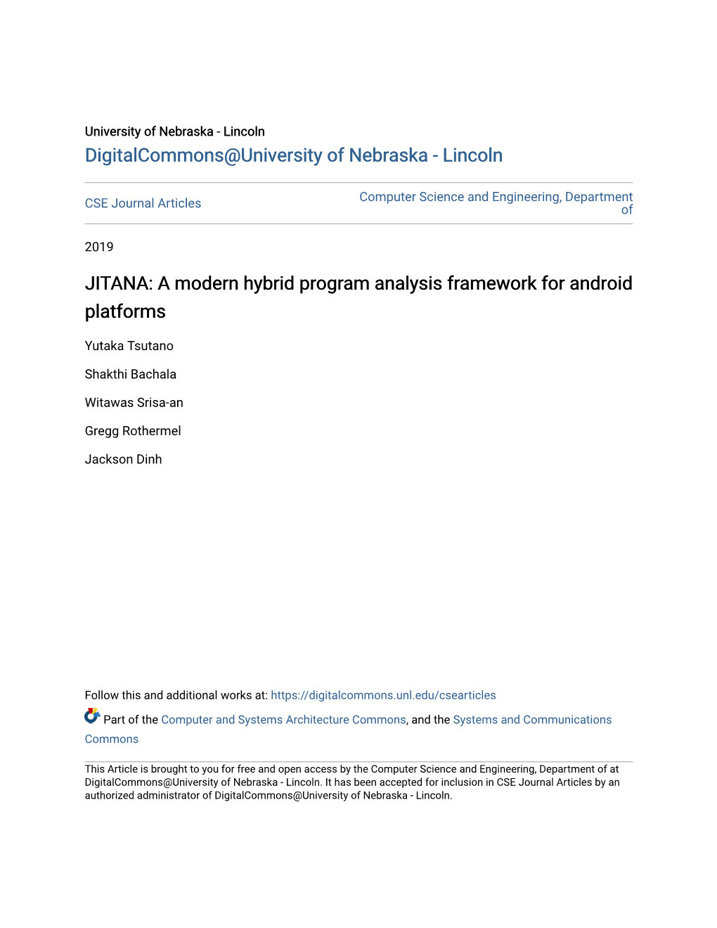 JITANA: a Modern Hybrid Program Analysis Framework for Android Platforms