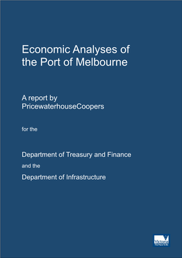 Economic Analyses of the Port of Melbourne