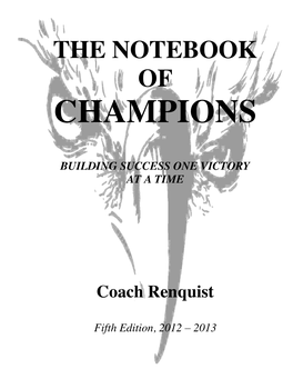 The Notebook of Champions