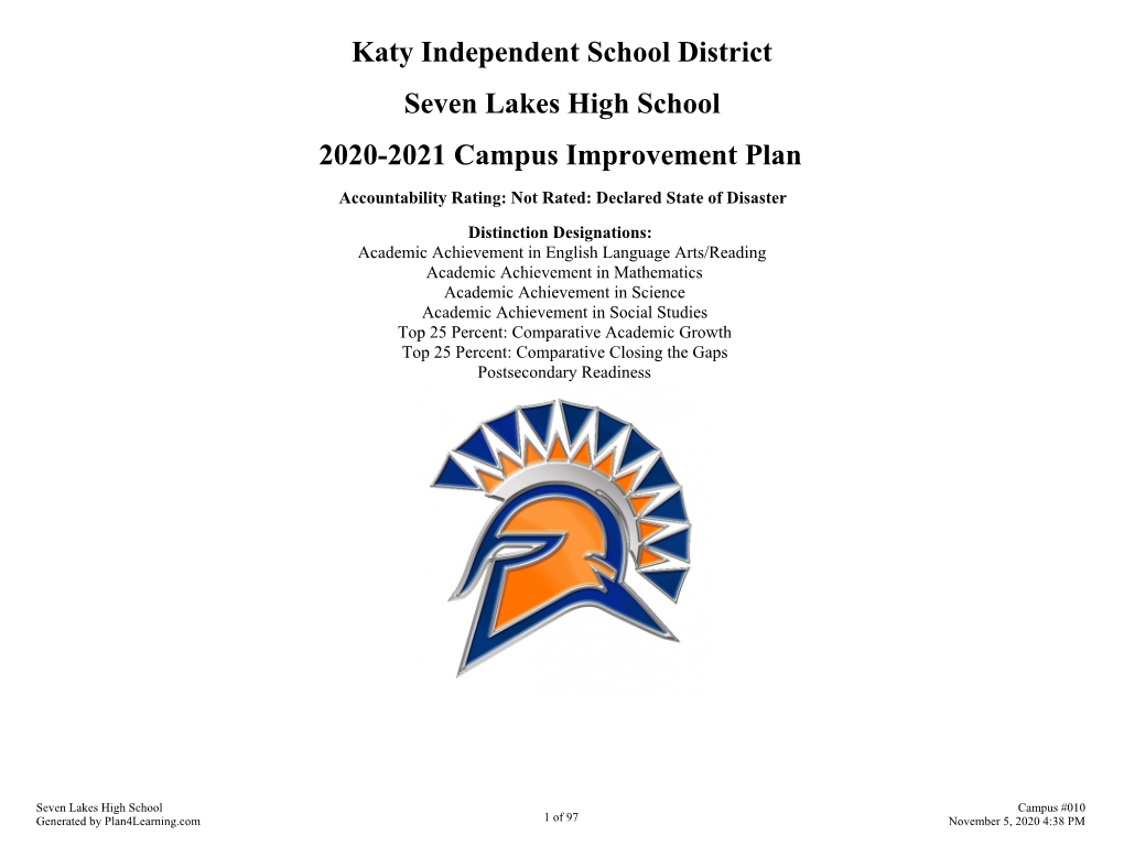 Campus Improvement Plan