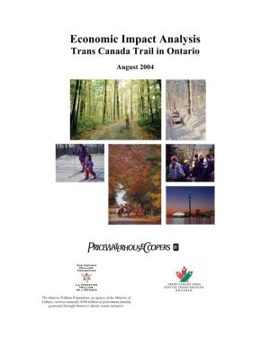 Economic Impact Analysis Trans Canada Trail in Ontario