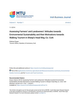 Assessing Farmers' and Landowners' Attitudes Towards Environmental