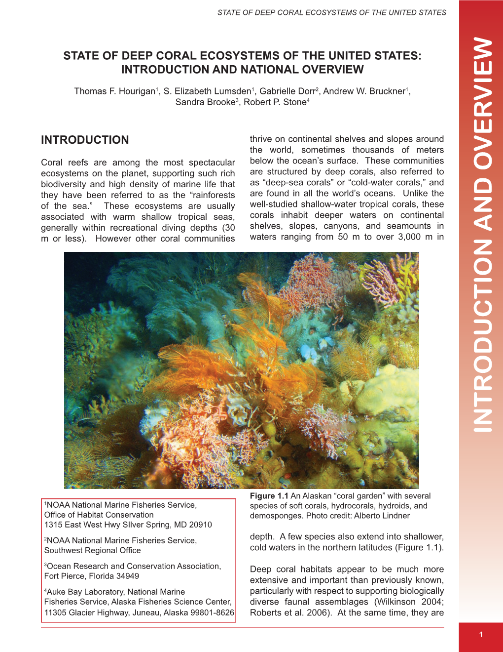 State of Deep Coral Ecosystems of the United States