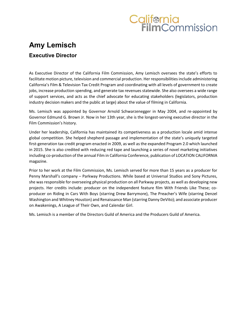 Amy Lemisch Executive Director