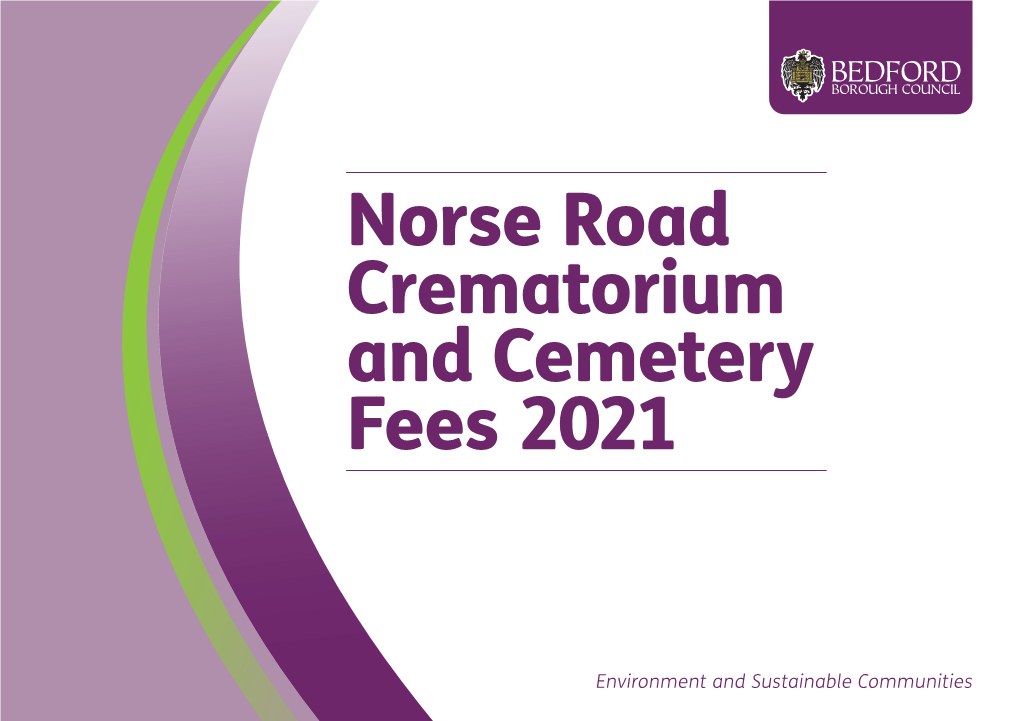 Norse Road Crematorium and Cemetery Fees 2021