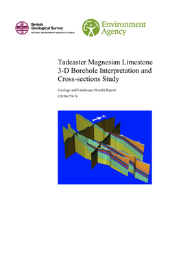Tadcaster Magnesian Limestone3d Borehole and Cross-Sections Study