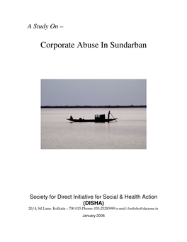 Corporate Abuse in Sundarban