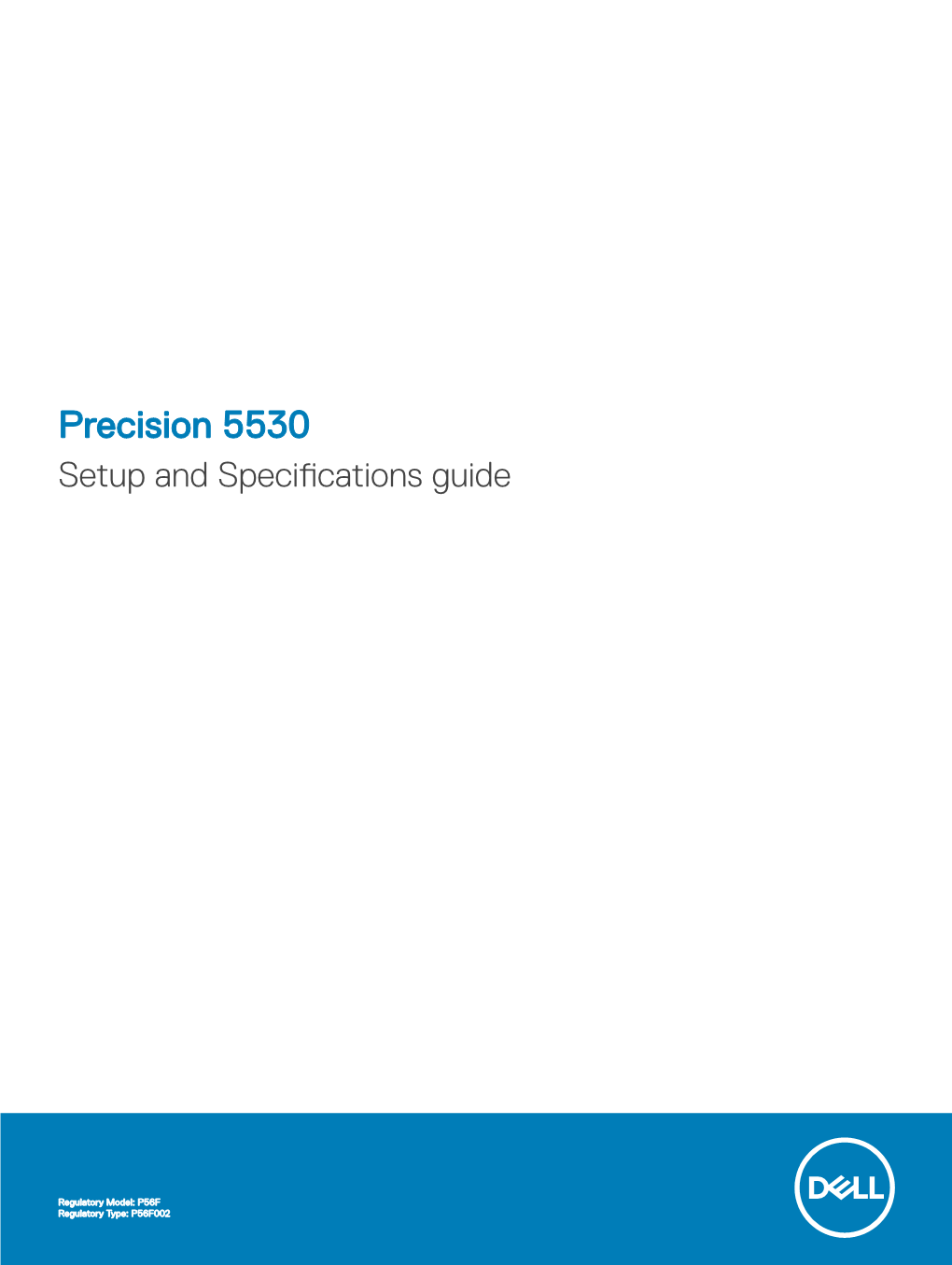 Precision 5530 Setup and Specifications Guide