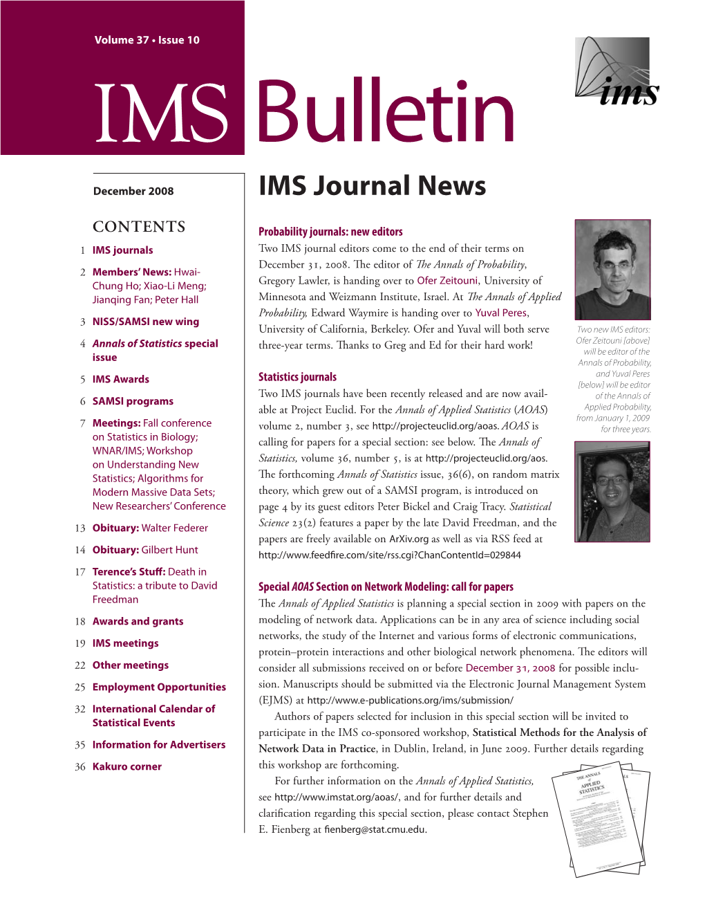 IMS Bulletin 37(10)