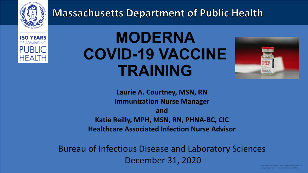 Moderna Covid-19 Vaccine Training