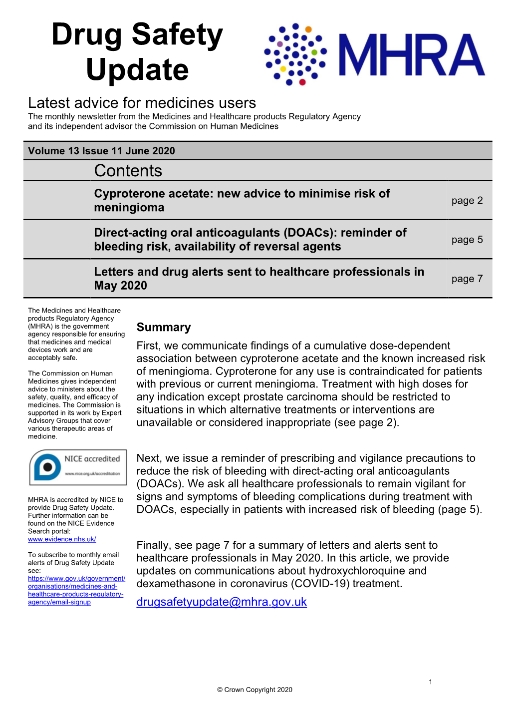 Drug Safety Update