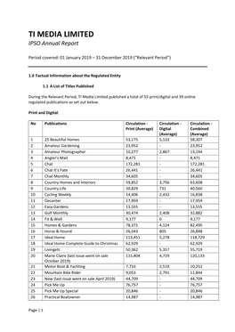 TI MEDIA LIMITED IPSO Annual Report