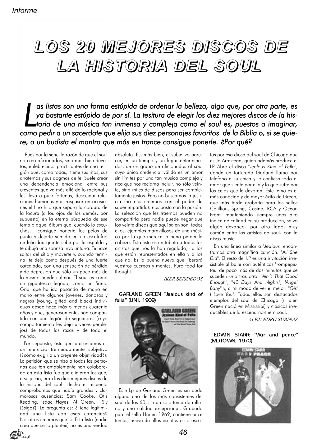 Los 20 Mejores Discos De La Historia Del Soul Con Permiso Del ¨