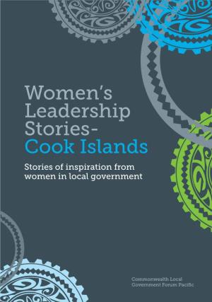 Cook Islands Stories of Inspiration from Women in Local Government