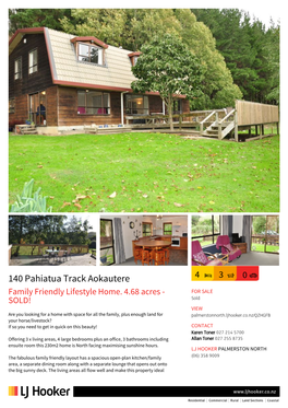 140 Pahiatua Track Aokautere 4 3 0 Family Friendly Lifestyle Home