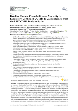 Baseline Chronic Comorbidity and Mortality in Laboratory-Confirmed