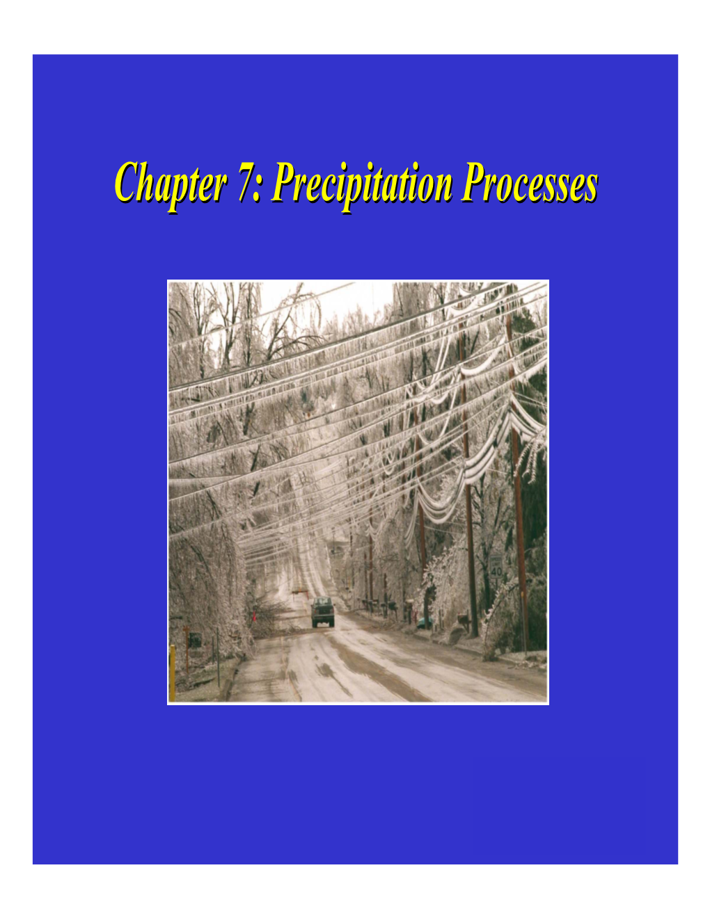 Precipitation Processesprocesses