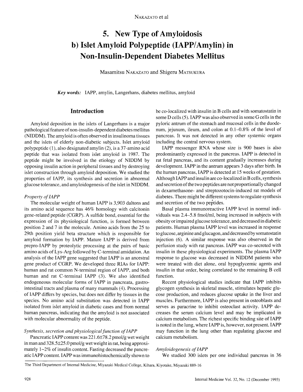 In Non-Insulin-Dependent Diabetes Mellitus