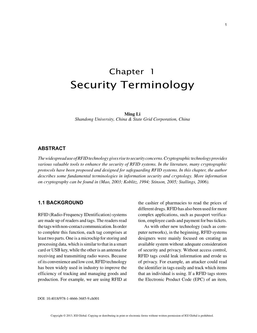 Security Terminology