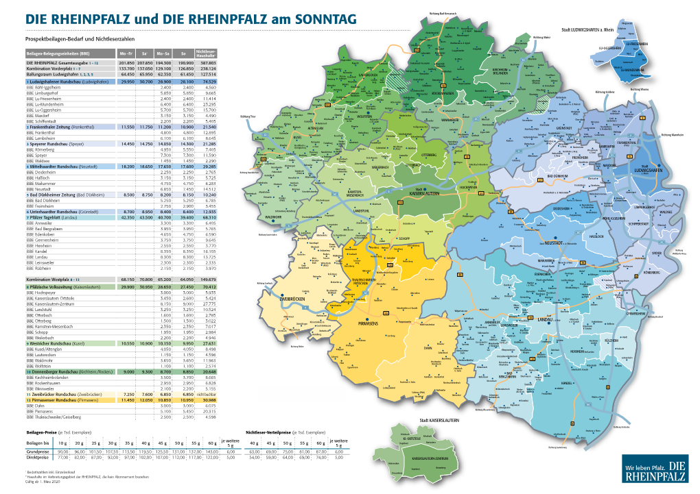 DIE RHEINPFALZ Und DIE RHEINPFALZ Am SONNTAG Pﬁngstweide Winterborn Niederhausen Edigheim A