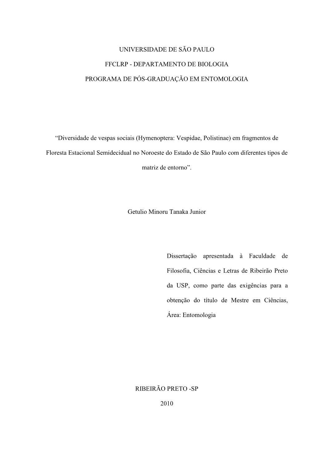 Membros Da Comissão Julgadora Da Dissertação