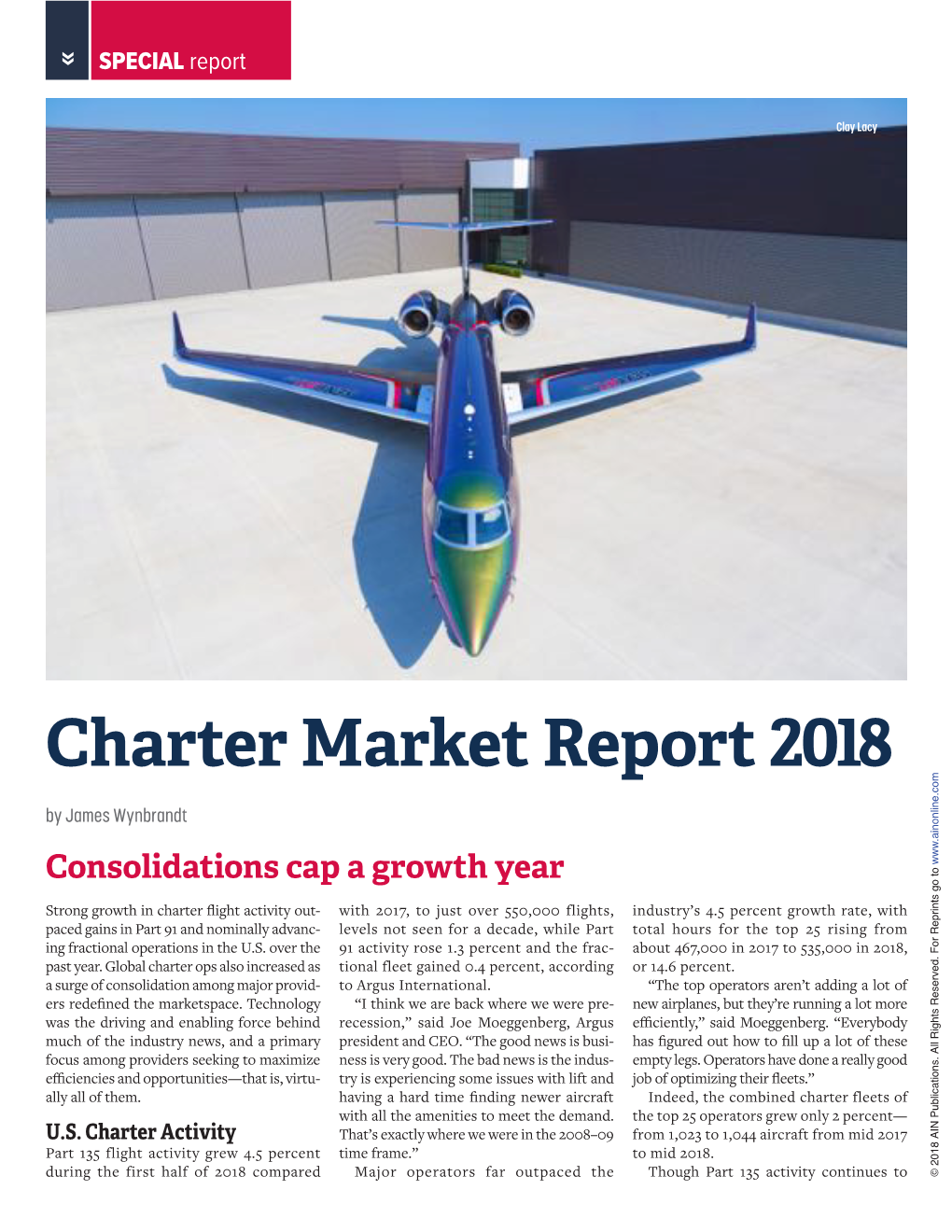 Charter Market Report 2018 SPECIAL