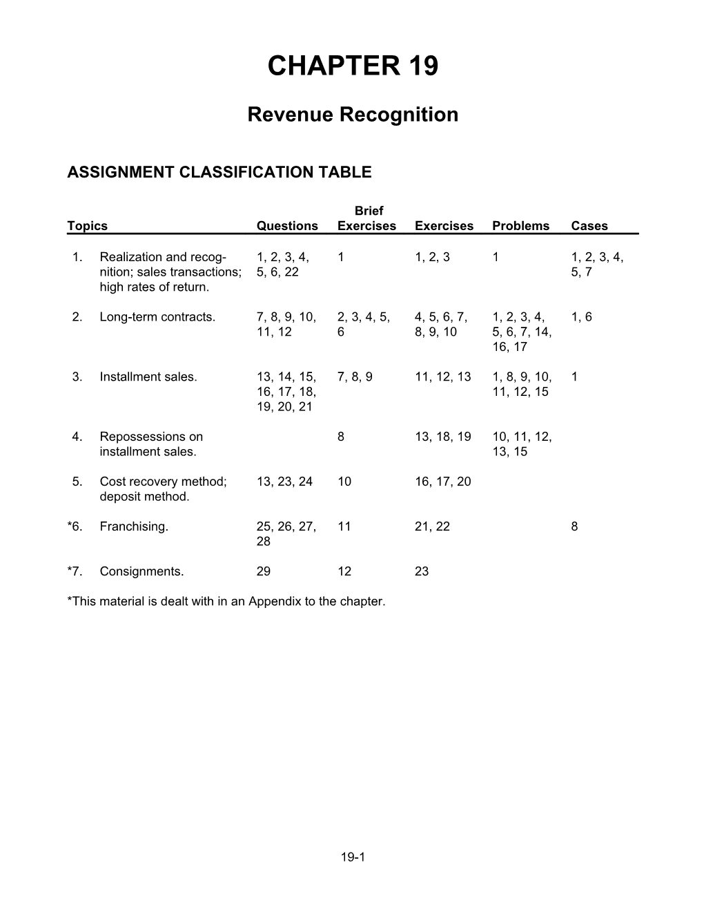 Revenue Recognition