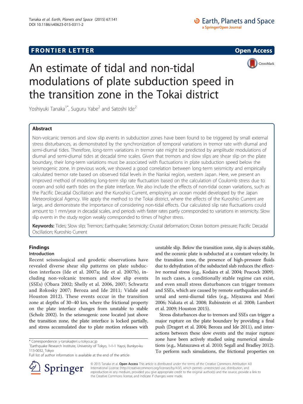 An Estimate of Tidal and Non-Tidal Modulations of Plate Subduction