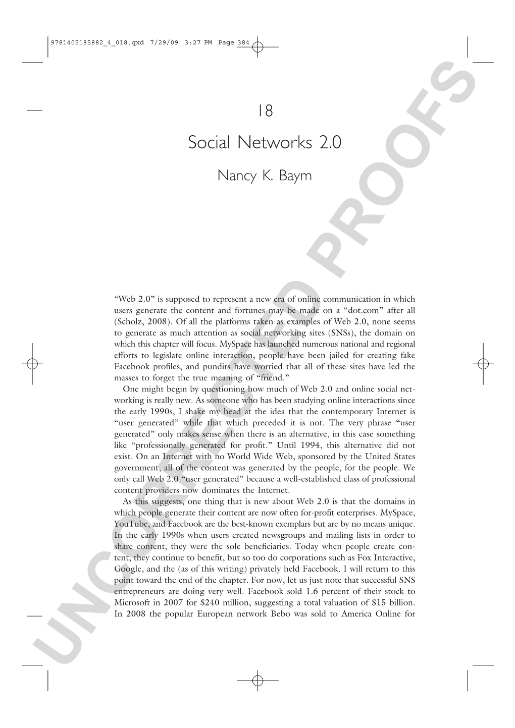 Social Networks 2.0