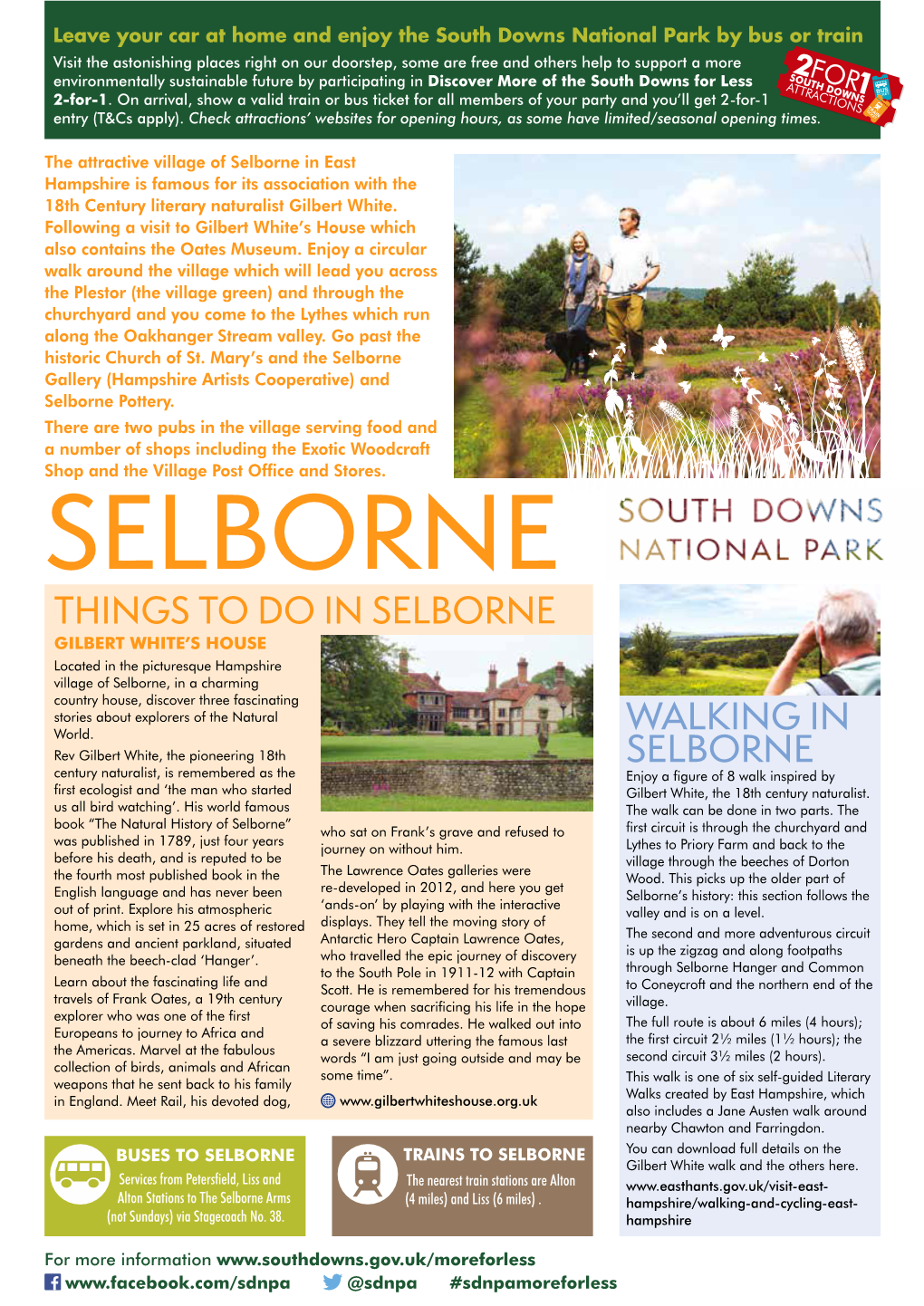 Selborne in East Hampshire Is Famous for Its Association with the 18Th Century Literary Naturalist Gilbert White
