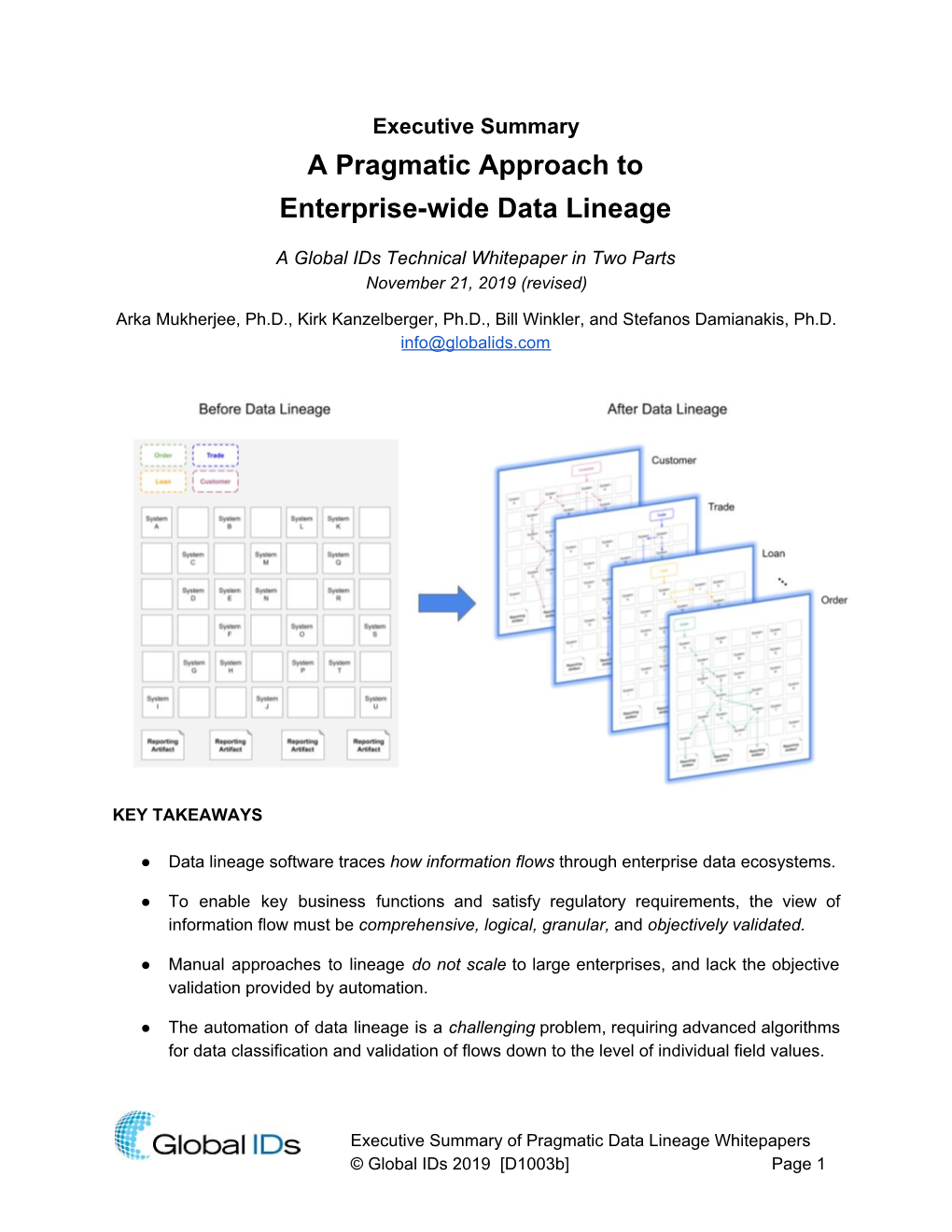 A Pragmatic Approach to Enterprise-Wide Data Lineage Part 1