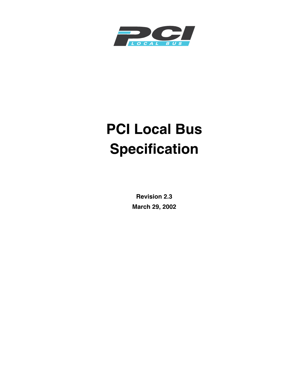 PCI Local Bus Specification