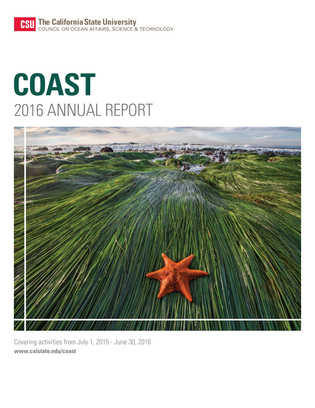 2016 COAST Annual ​Report