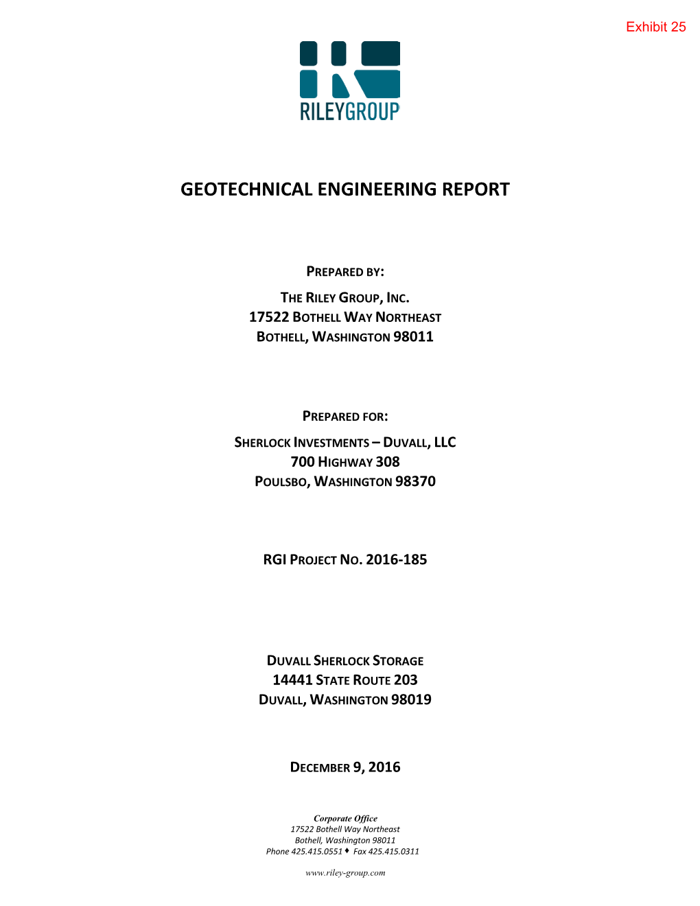 Geotechnical Engineering Report