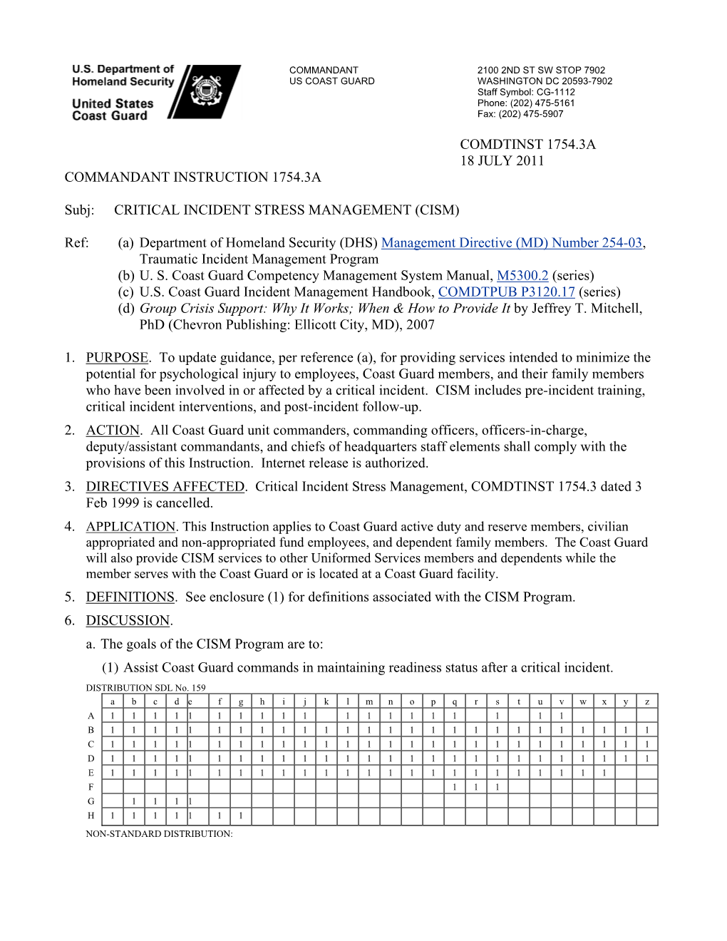 Critical Incident Stress Management (Cism)