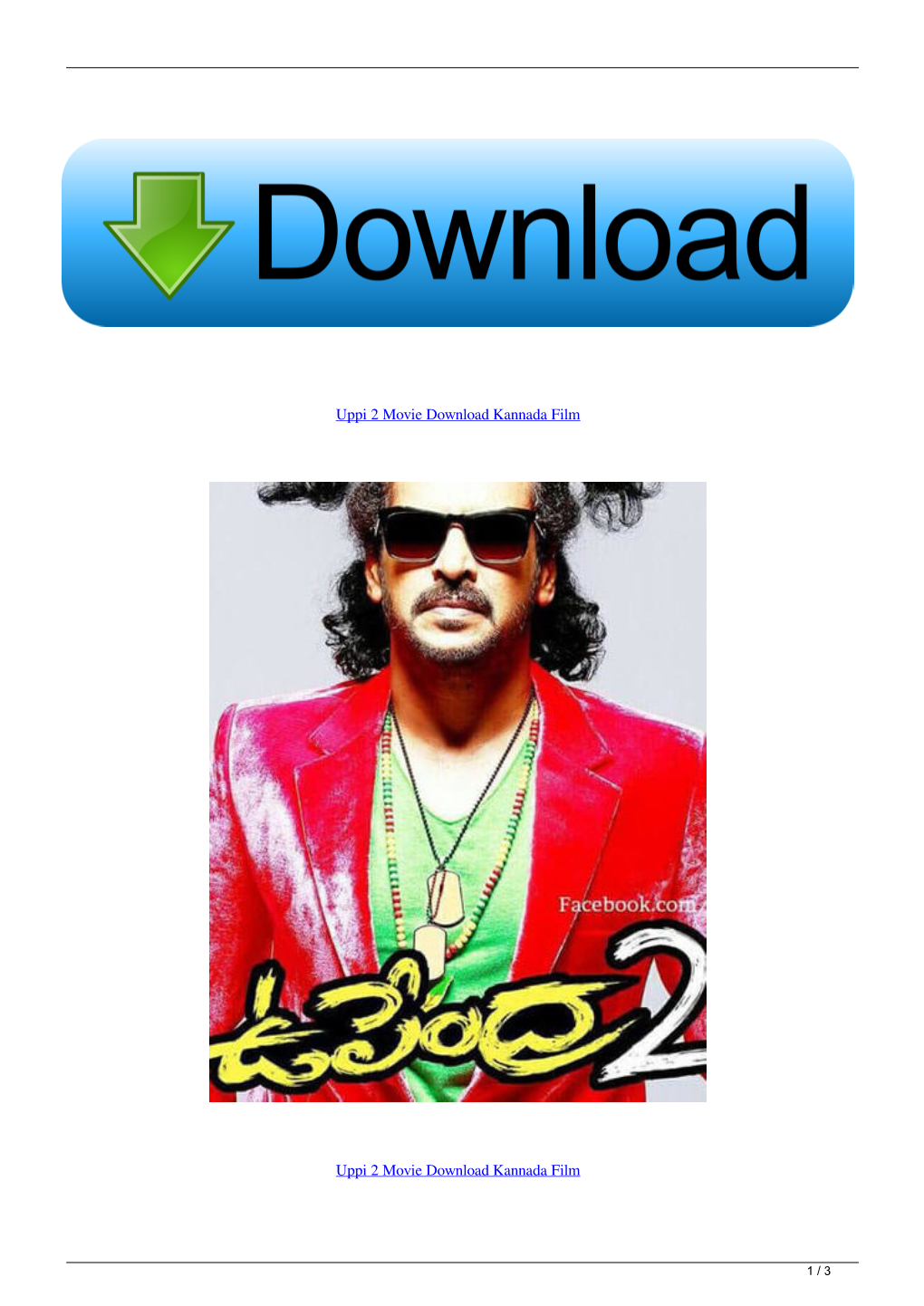 Uppi 2 Movie Download Kannada Film