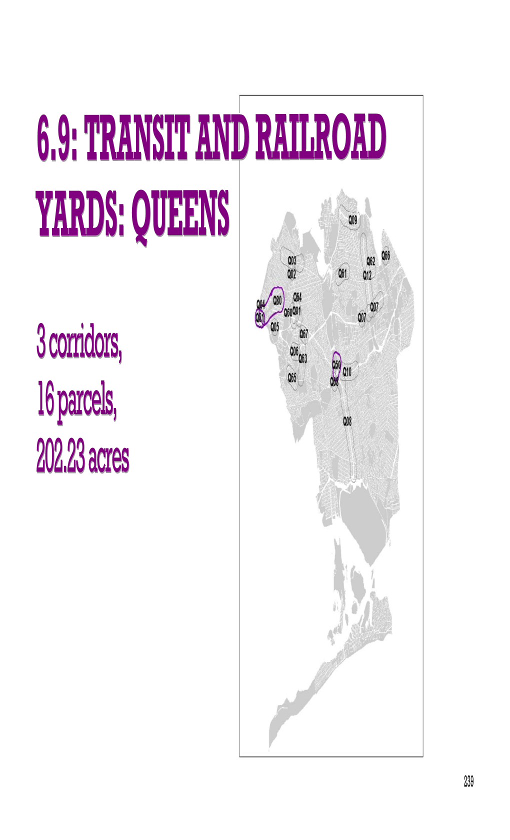 Transit and Railroad Yards: Queens