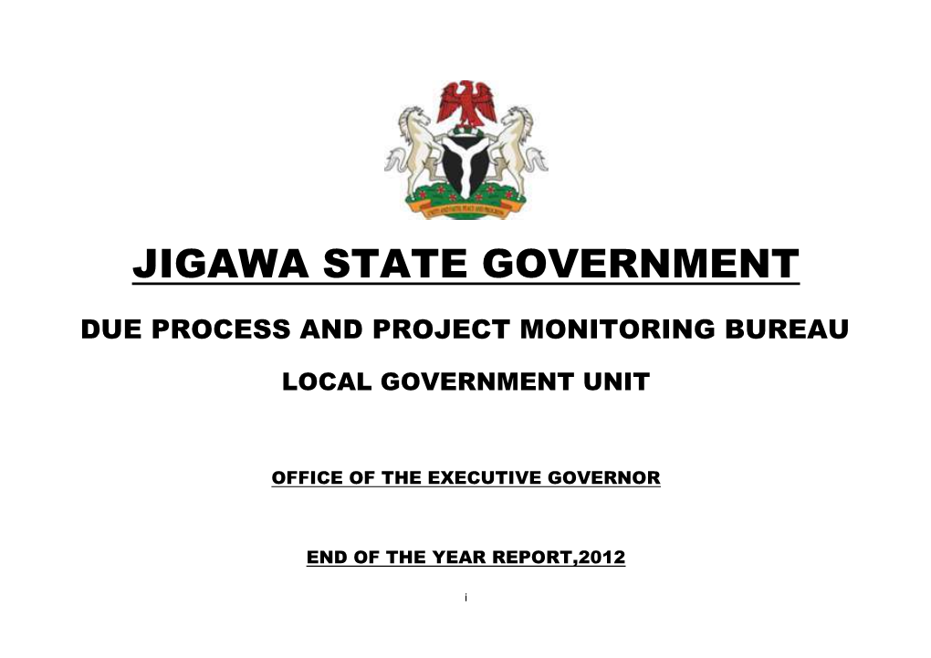 Local Government End of Year Project Report, 2012