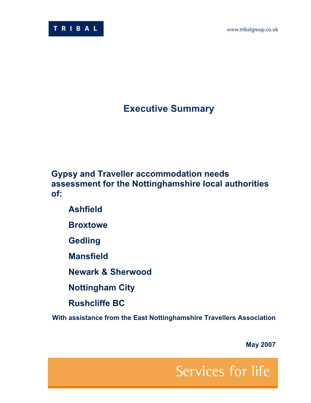 Gypsy and Traveller Accommodation Needs