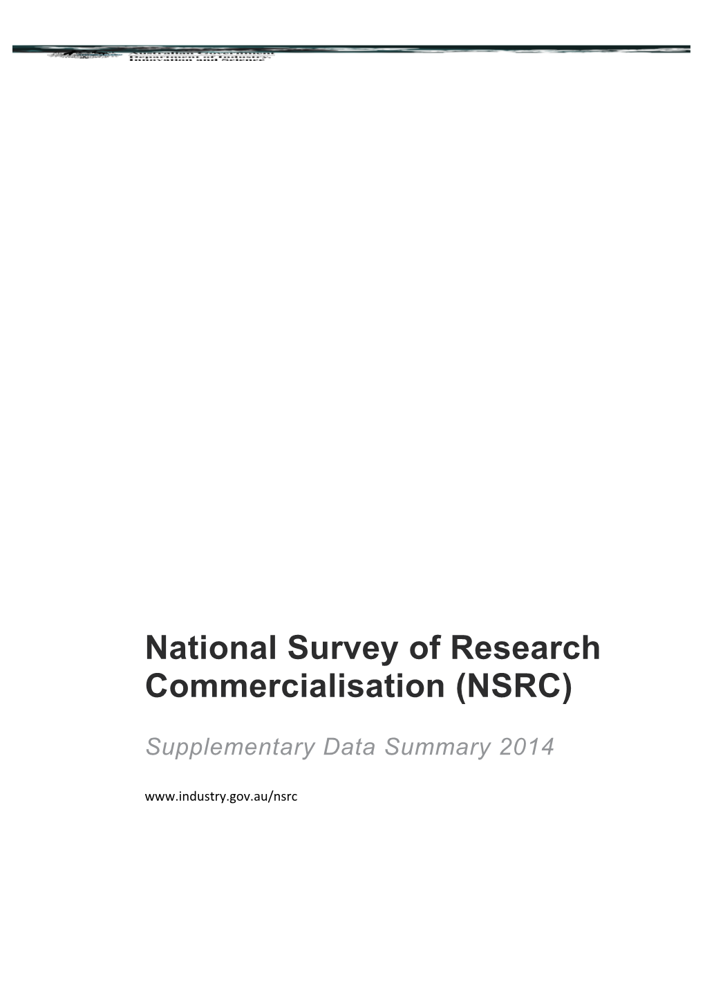 National Survey of Research Commercialisation (NSRC)