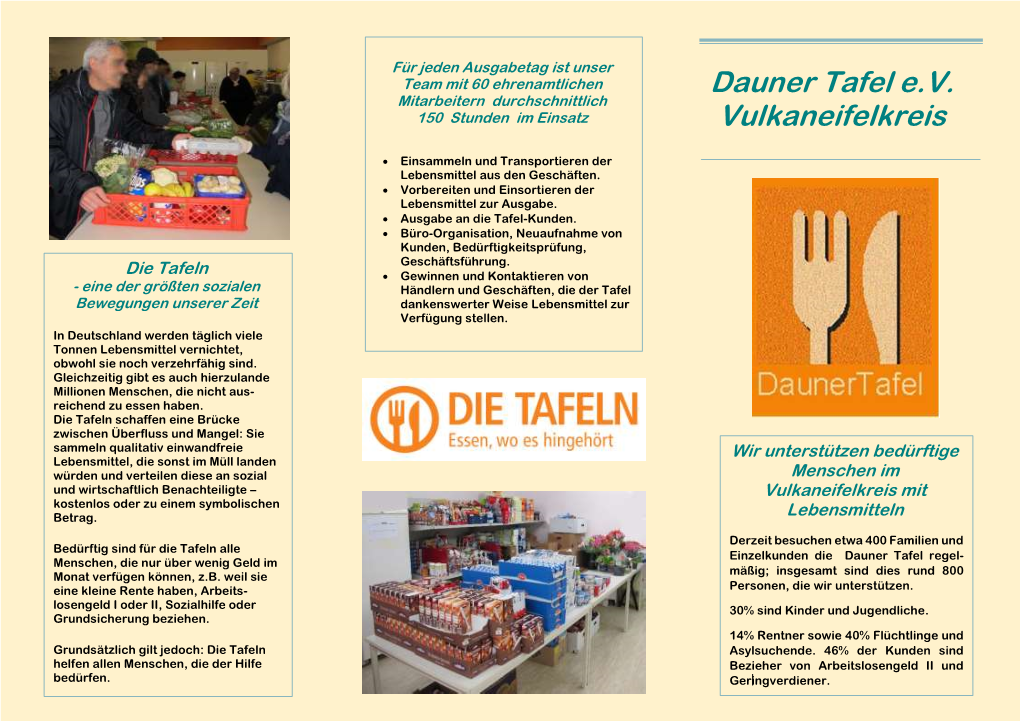 Dauner Tafel E.V. Vulkaneifelkreis