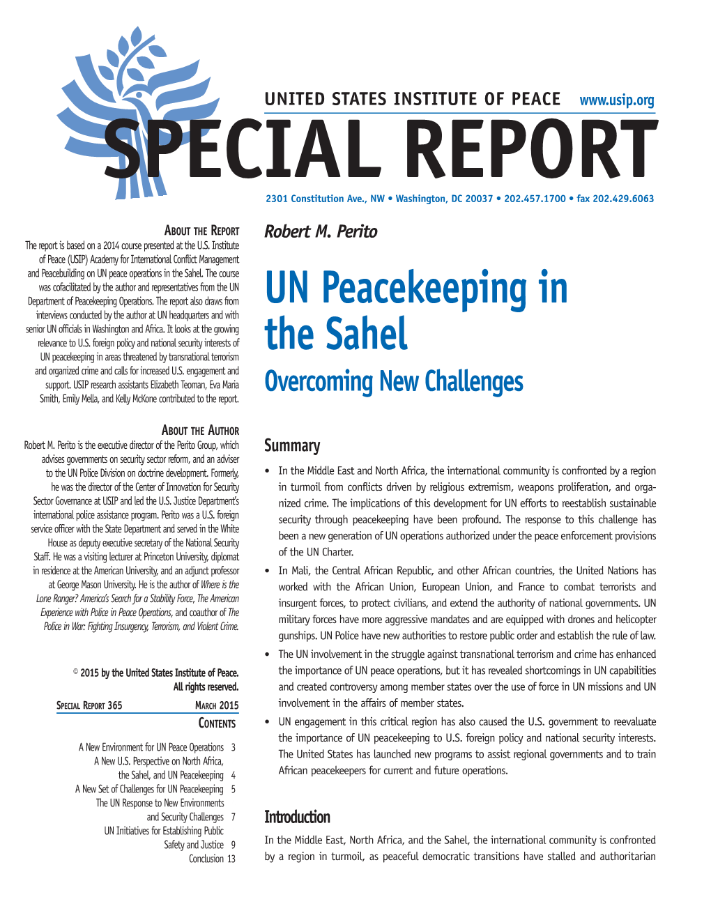 UN Peacekeeping in the Sahel