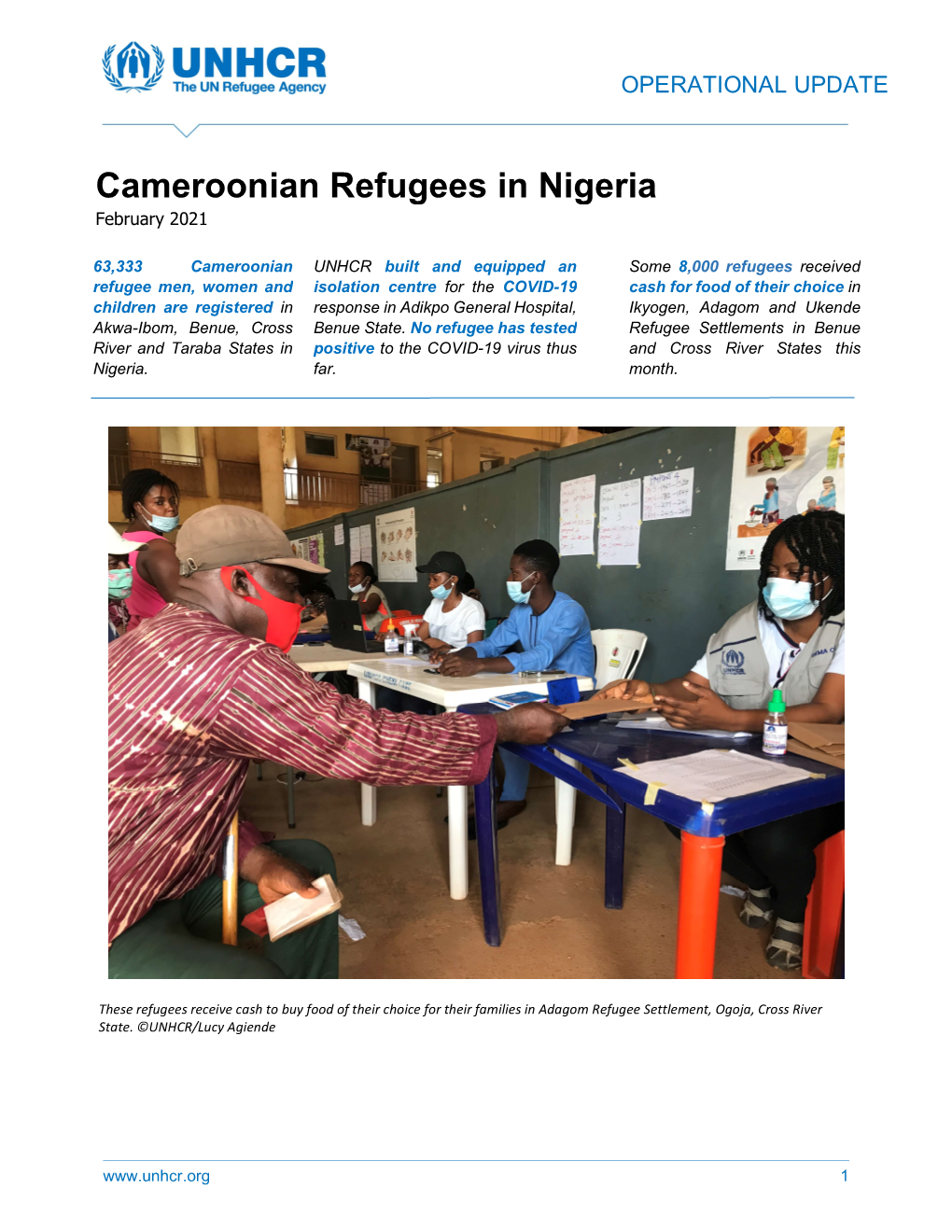 Cameroonian Refugees in Nigeria February 2021