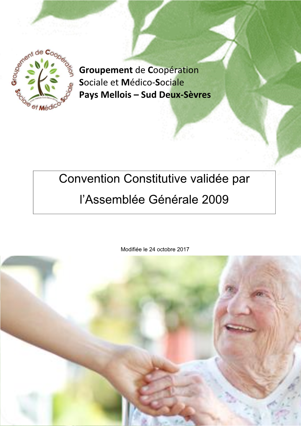 Convention Constitutive Validée Par L'assemblée Générale 2009