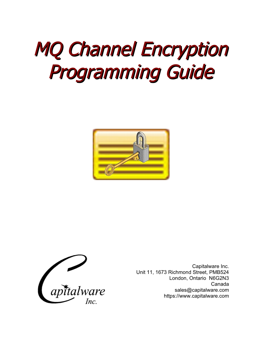 MQCE Programming Guide Page Ii Table of Contents