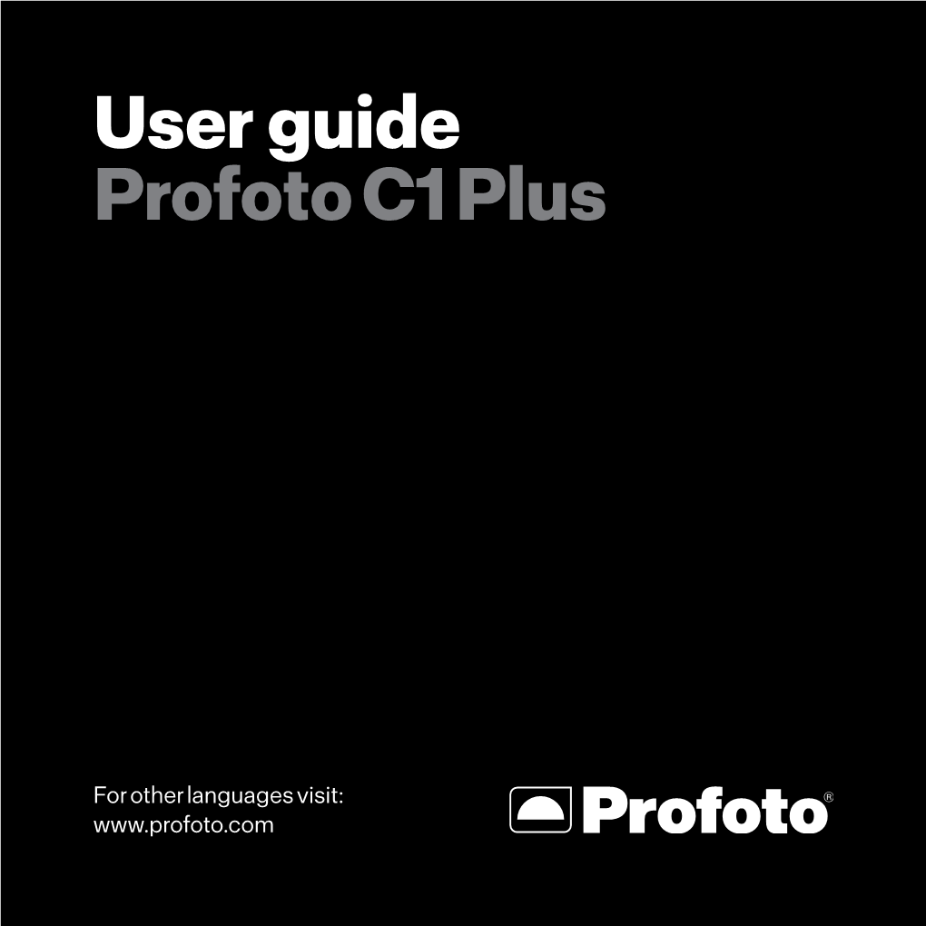 User Guide Profoto C1 Plus