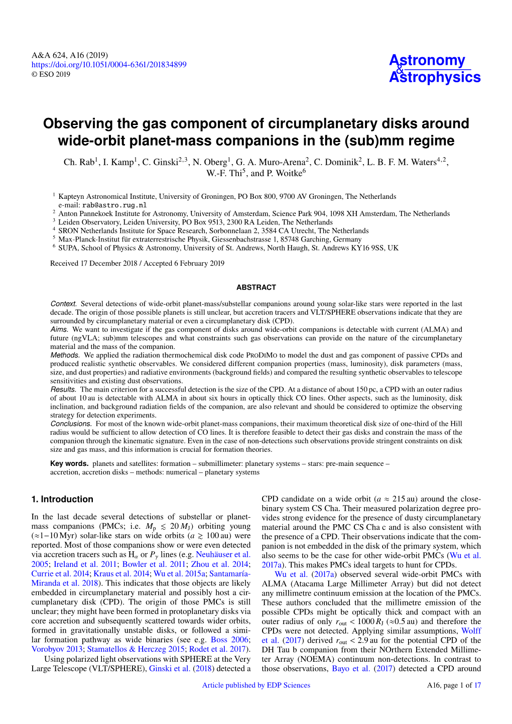 Observing the Gas Component of Circumplanetary Disks Around Wide-Orbit Planet-Mass Companions in the (Sub)Mm Regime Ch