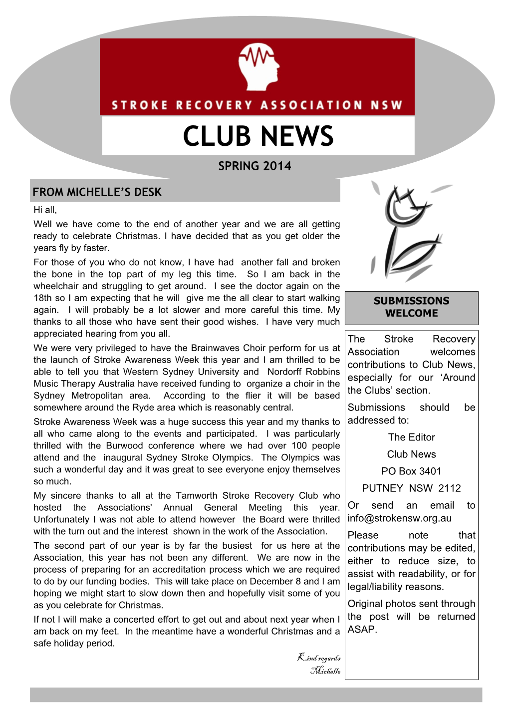 Club News Spring 2014