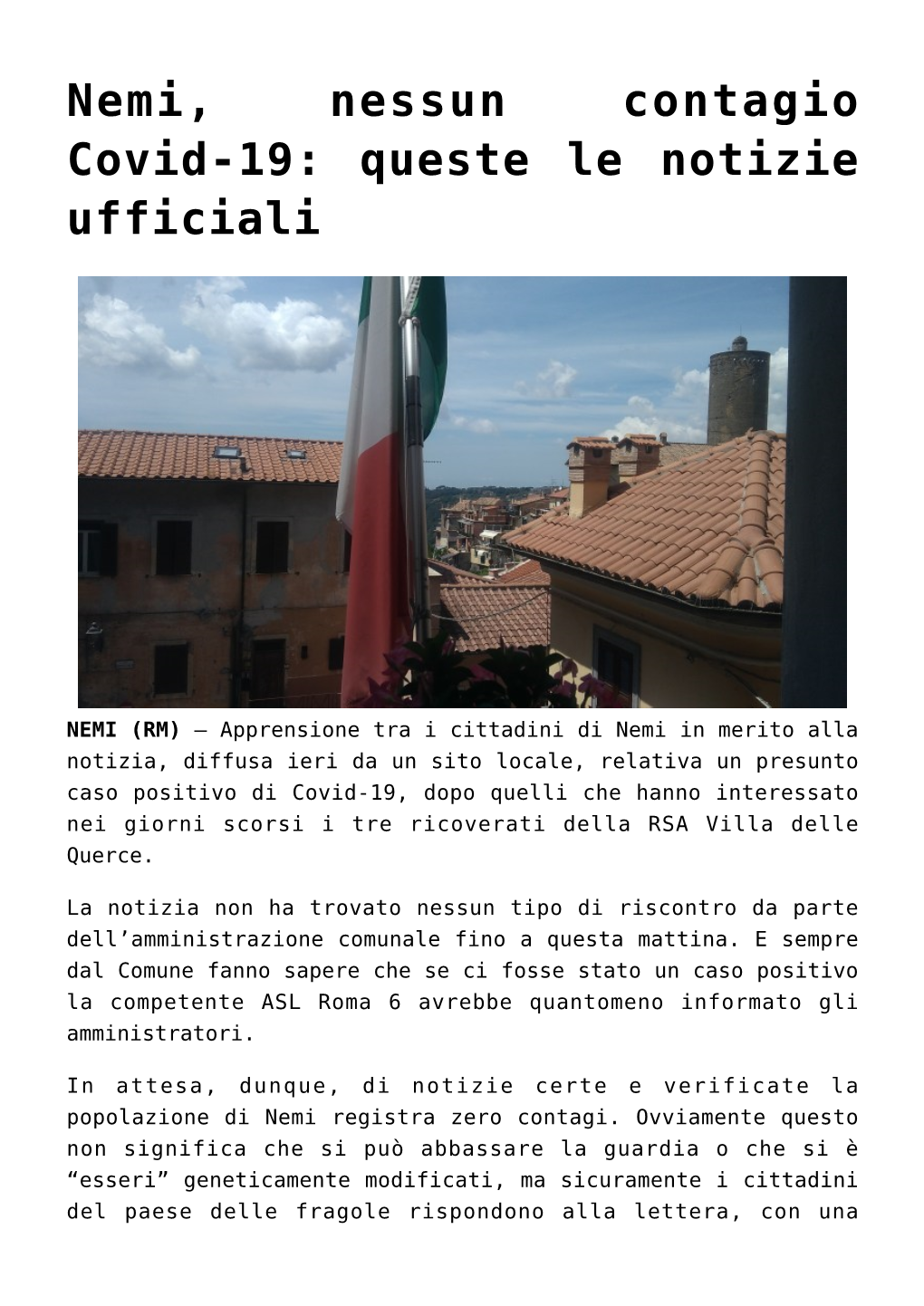 Velletri, Ritrovata Carcassa Di Cinghiale: Disposti Esami,Zagarolo